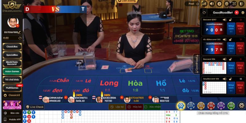 Game baccarat của DG Casino Bet88 với dealer siêu quyến rũ